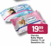 Cherubs Baby Wipes Classic-72's Or Sensitive-80's Each