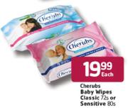 Cherubs Baby Wipes Classic-72's Or Sensitive-80's Each