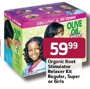 Organic Root Stimulator Relaxer Kit Regular,Super Or Girls