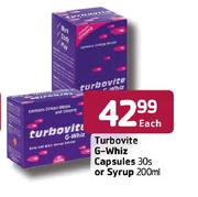 Turbovite G-Whiz Capsules-30's Or Syrup-200ml Each