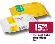 Pnp Real Baby Wet Wipes-80's Each
