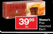 Mama's Pies Assorted Each-6's