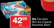 Ola Cornetto Mini Ice Creams Assorted Each-6's