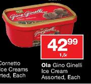 Ola Gino Ginelli Ice Cream Assorted Each-1.5L