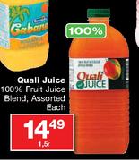 Ouali Juice 100% Fruit Juice Blend,Assorted Each-1.5L