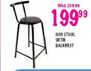 Bar Stool With Backrest