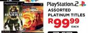PlayStation 2 Assorted Platinum Titles Each
