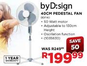 byD:sign Pedestal Fan-40cm(BDF40)