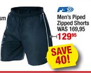 FS Men's Piped Zipped Shorts