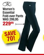Women's Essential Fold-Over Pants
