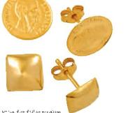9Ct Gold And Silver Earrings-Per Pair