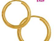 9Ct Gold And Silver Single Earring-Each
