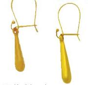  9Ct Gold And Silver Medium Teadrop Earrings-Per Pair 