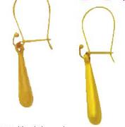 9Ct Gold And Silver Medium Teadrop Earrings-Per Pair