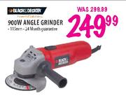 Black & Decker 900W Angle Grinder