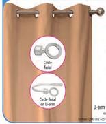 Decorland 1m Steel Curtain Rods