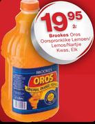 Brookes Oros Oorspronklike Lemoen/Lemos/Naartjie Kwas-2Ltr Elk