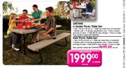 Lifetime 6 Sector Picnic Table Set