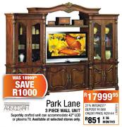 Park Lane 3 Piece Wall Unit
