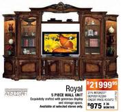 Royal 5 Piece Wall Unit