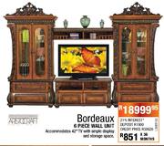 Bordeaux 6 Piece Wall Unit