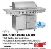 Kingfisher 5 Burner Gas BBQ