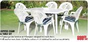 Jupiter Chair & Table Set-7 piece per set
