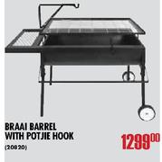Braai Barrel with Potjie Hook