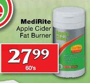 MediRite Apple Cider Fat Burner-60's
