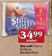 Sta-Soft Fabric Softener Banded Pack-3 x 500ml