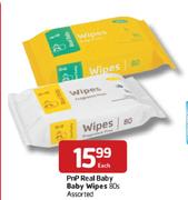 PnP Real Baby Wipes Assorted-80's Each