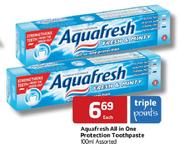 Aquafresh All In One Protection Toothpaste Assorted-100ml Each