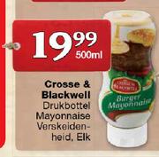 Crosse & Blackwell Drukbottel Mayonnaise Verskeidenheid-500ml Elk