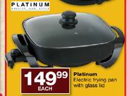 Platinum Electric Frying Pan with Glass Lid-Each