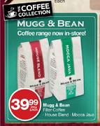 Mugg & Bean Filter Coffee-250g Each