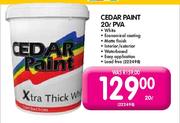 Cedar White Paint PVA-20L