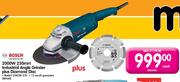 Bosch 2000W 230mm Industrial Angle Grinder (GWS20-230) Plus Diamond Disc-Each