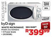 ByD:sign White Microwave-20L