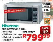 Hisense Microwave Grill (HMO34F4SG)-34L