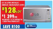 LG Metallic Mirror Microwave Oven-26L