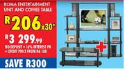 Roma Entertainment Unit & Coffee Table