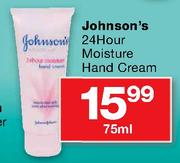 Johnson's 24 Hour Moisture Hand Cream-75ml