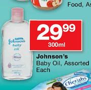 Johnson's Baby Oil Assorted-300ml Each