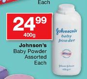 Johnson's Baby Powder Assorted-400g Each