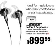Bose in ear 2 Earphones
