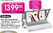 Fellowes Star 150 Comb Binder