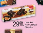 Loacker Noir Orange Biscuits-100gm