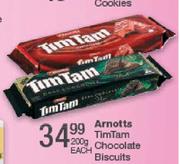Arnotts Tim Tam Chocolate Biscuits-200gm Each