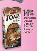 Daneslta Deluxe Cereals Biscuits Assorted-225gm Each
