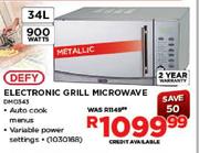 Defy Electronic Grill Microwave (DMO343)-34L